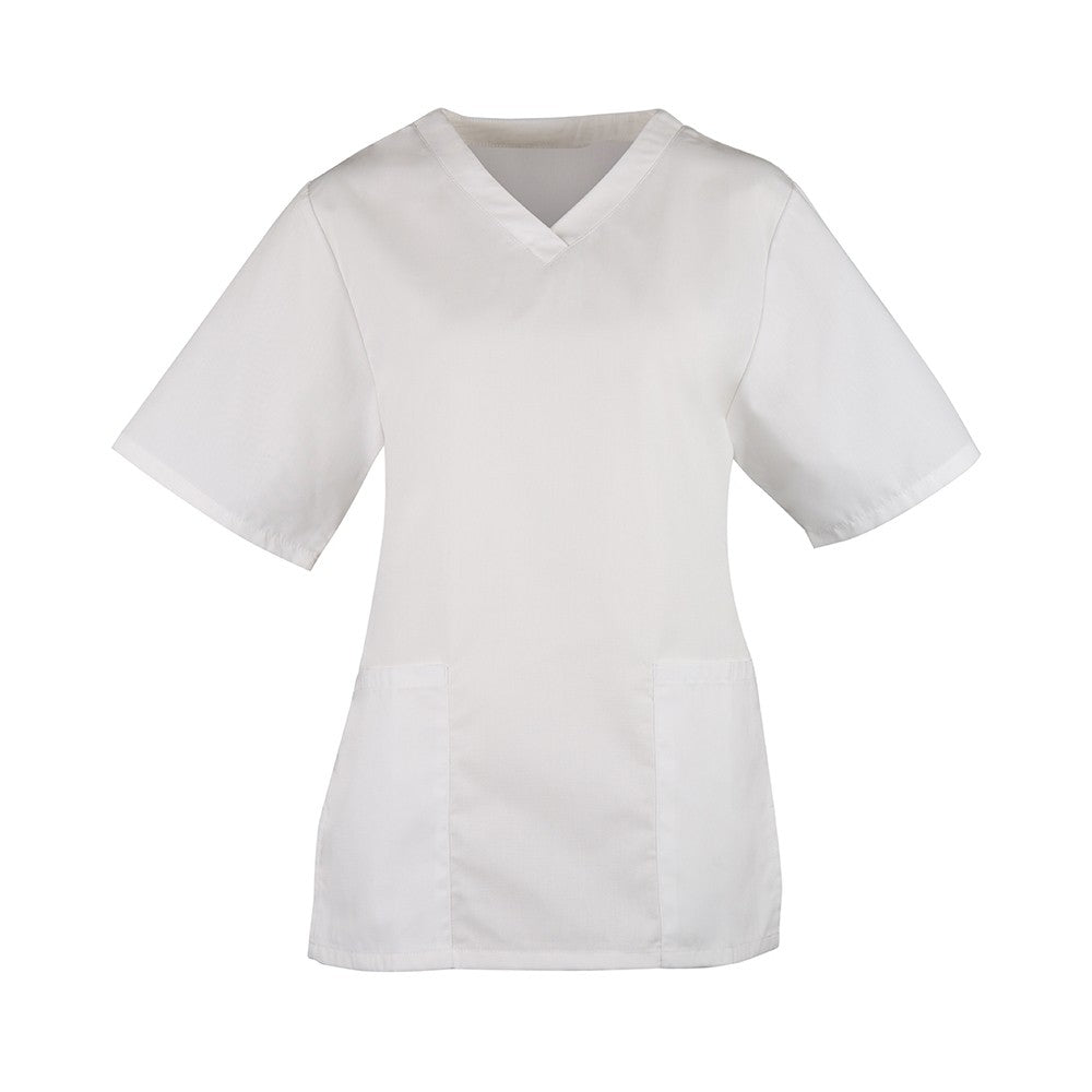 Ladies White Scrub Tunic