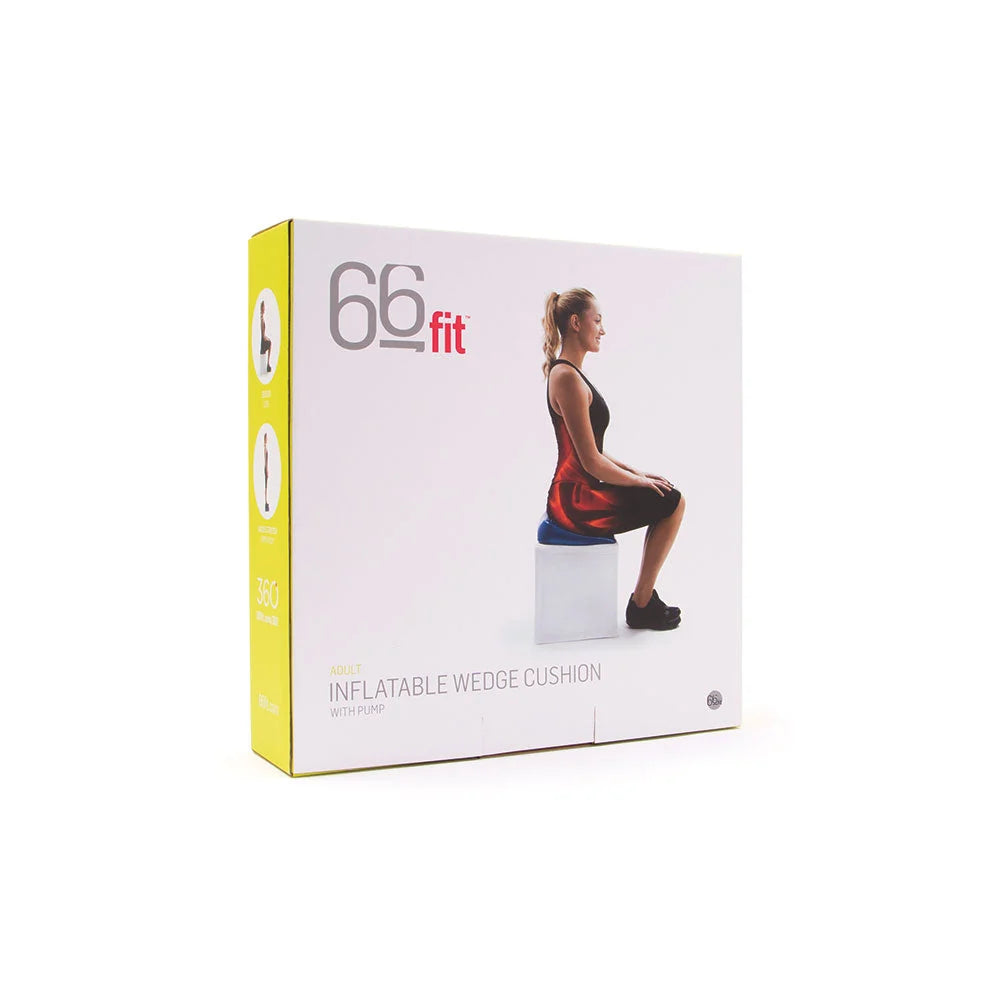 66fit Inflatable Posture Wedge Cushion - With Pump