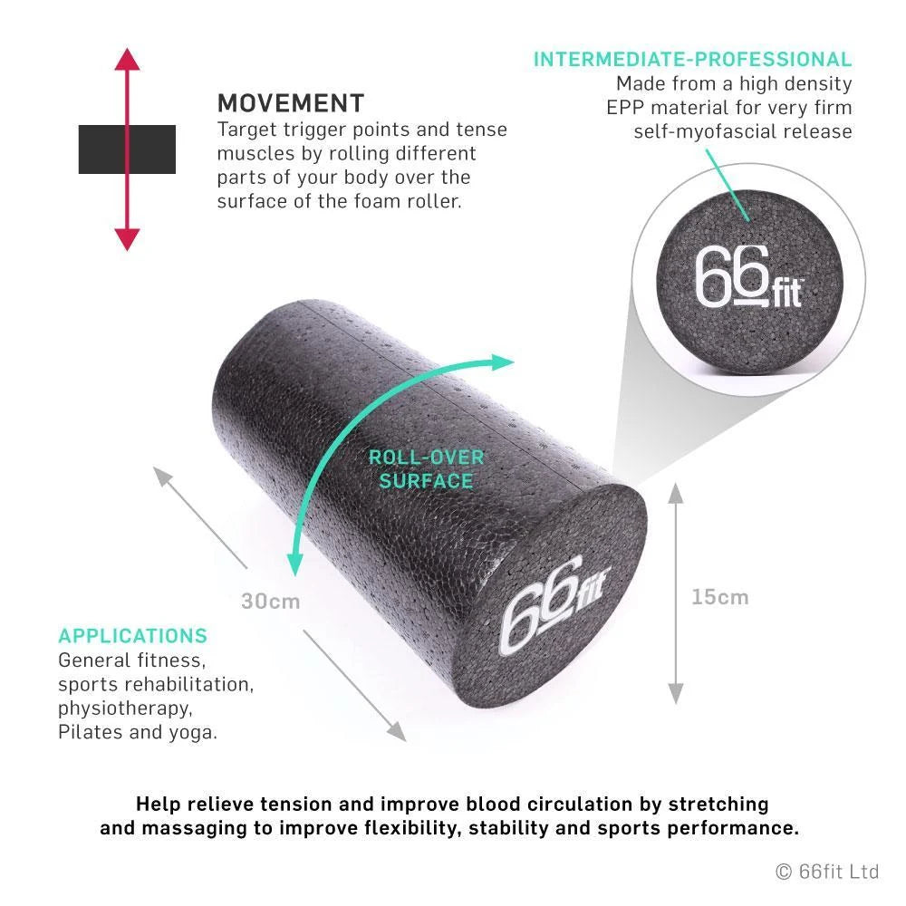 66fit EPP Foam Roller - 15cm x 30cm