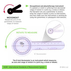66 Fit Goniometer - Plastic - 6 Inch