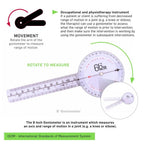 66 Fit Goniometer - Plastic - 8 Inch